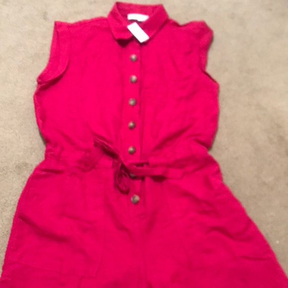 🌸NEW🌸 Loft One Piece Linen Romper Jumpsuit Sold Out Online - Picture 2 of 16